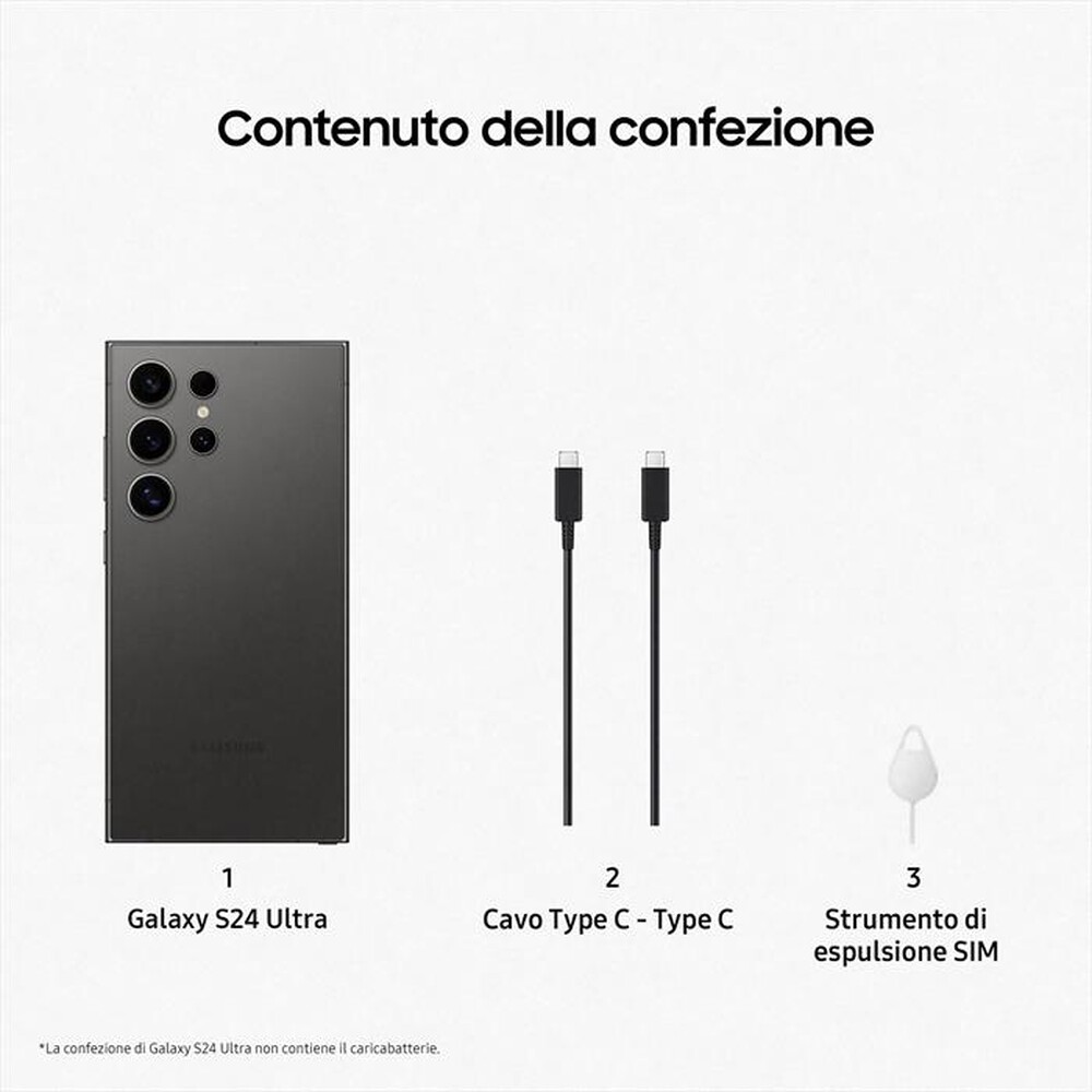 Immagine del prodotto SAMSUNG - Smartphone GALAXY S24 ULTRA-TItanium Black