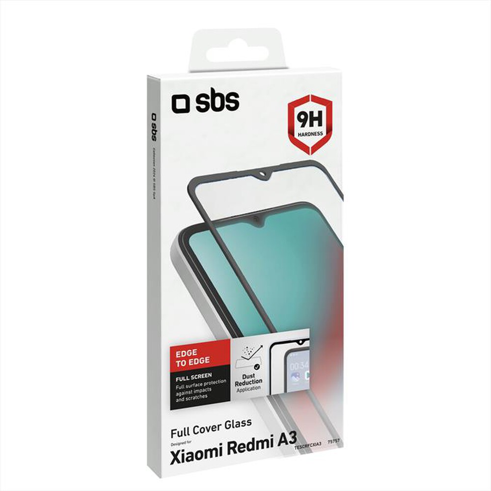 "SBS - Pellicola protettiva Xiaomi Redmi A3 TESCRFCXIA3-Nero"