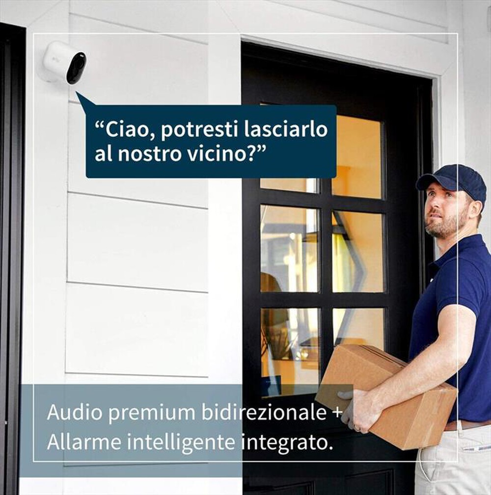 Immagine del prodotto ARLO - ULTRA V2 2 CAM 4K + HUB + PANNELLO SOLARE-White