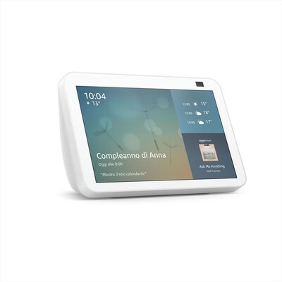 AMAZON - NUOVO ECHO SHOW 8 (2ª GENERAZIONE, MODELLO 2021)-Bianco ghiaccio