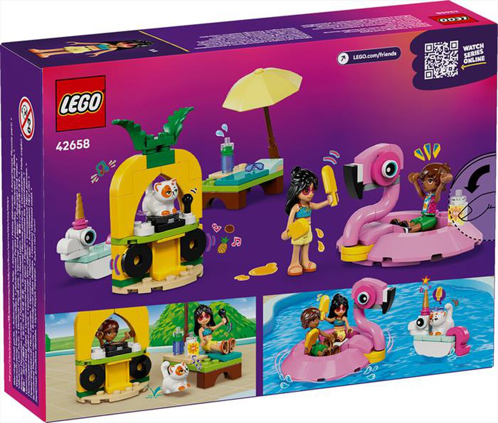 Immagine del prodotto LEGO - FRIENDS Pool Party unicorno e fenicottero 42658