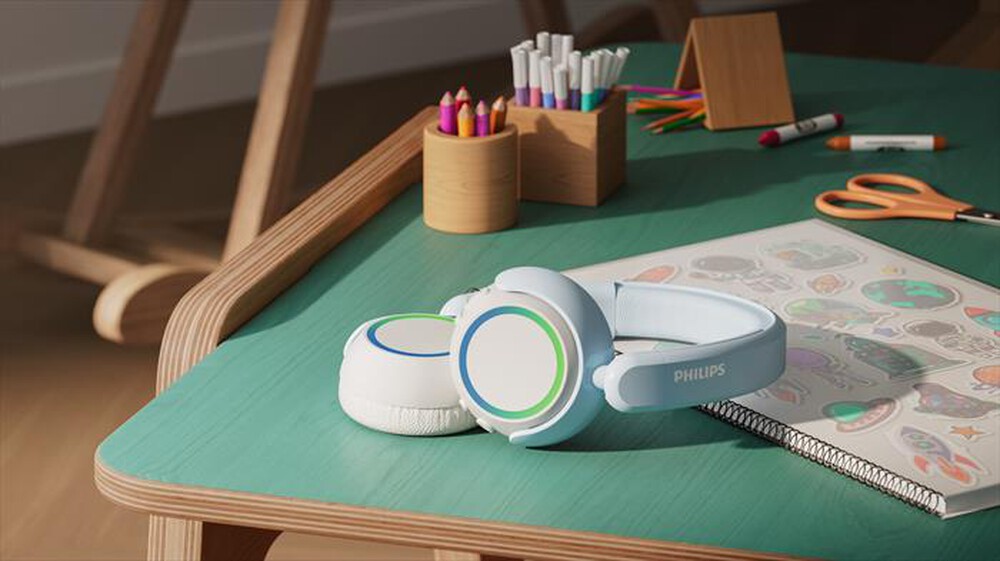 Immagine del prodotto PHILIPS - Cuffie wireless on-ear per bambini TAK4200BL/00-Light Blue