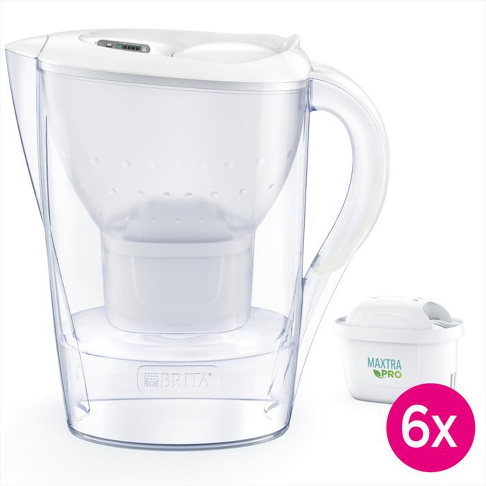 "BRITA - Caraffa filtrante MARELLA INCL. 6 MXPRO-Bianco/trasparente"