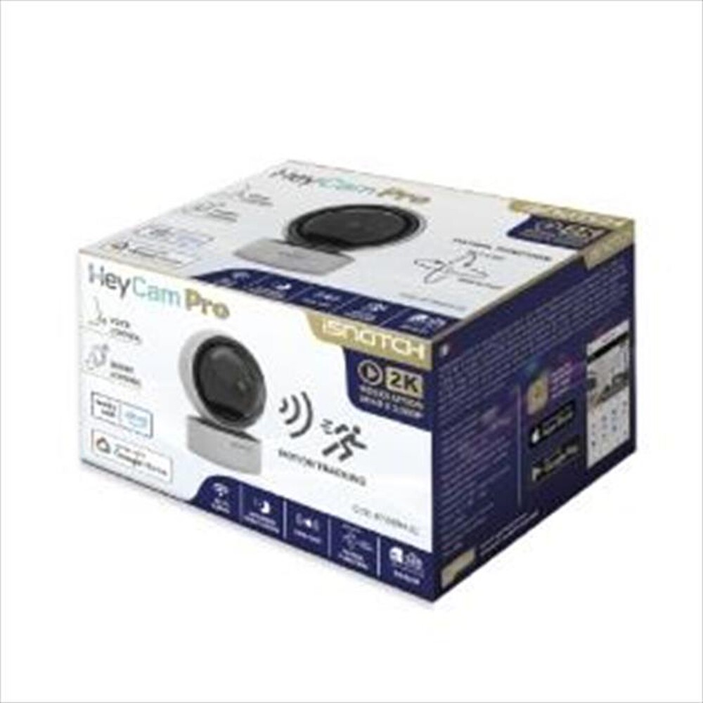 "ISNATCH - HEYCAM PRO - TELECAMERA WI-FI MOTORIZZATA HD-2K PE-Argento"