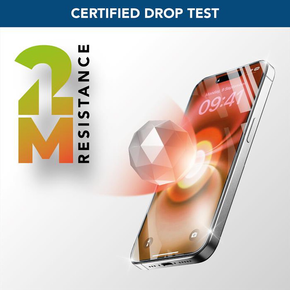 Immagine del prodotto CELLULARLINE - ANTIBLUE XTREME GLASS - IPHONE 16 PRO-Trasparente