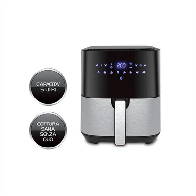 TECHLIFE - Friggitrice ad aria TLCU300-Nero/Inox