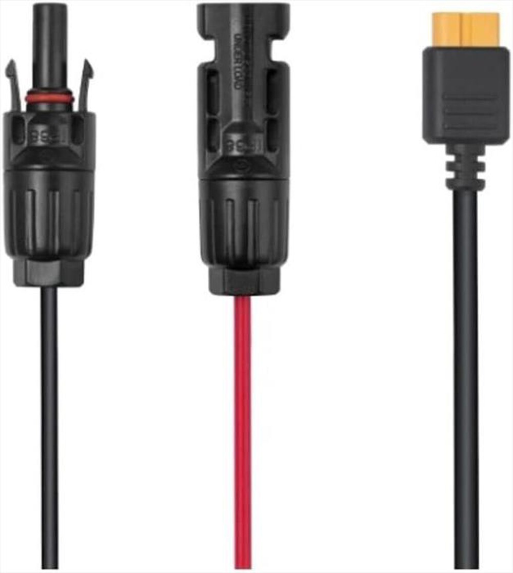 "ECOFLOW - CAVO DI RICARICA PER PANNELLI SOLARI 5M-Nero e Rosso"