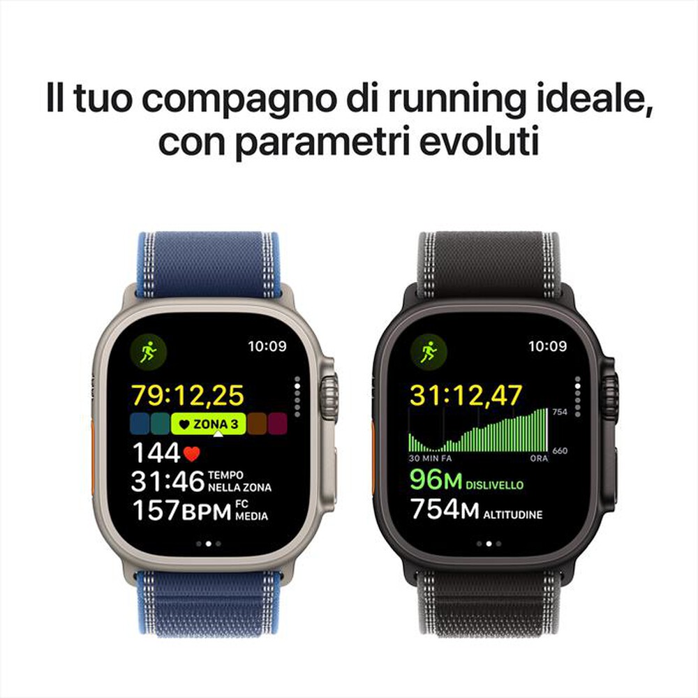 Immagine del prodotto APPLE - Watch Ultra 3 GPS + Cellular 49mm Titanio Nero-Trail Loop Nero/Cenere - S/M