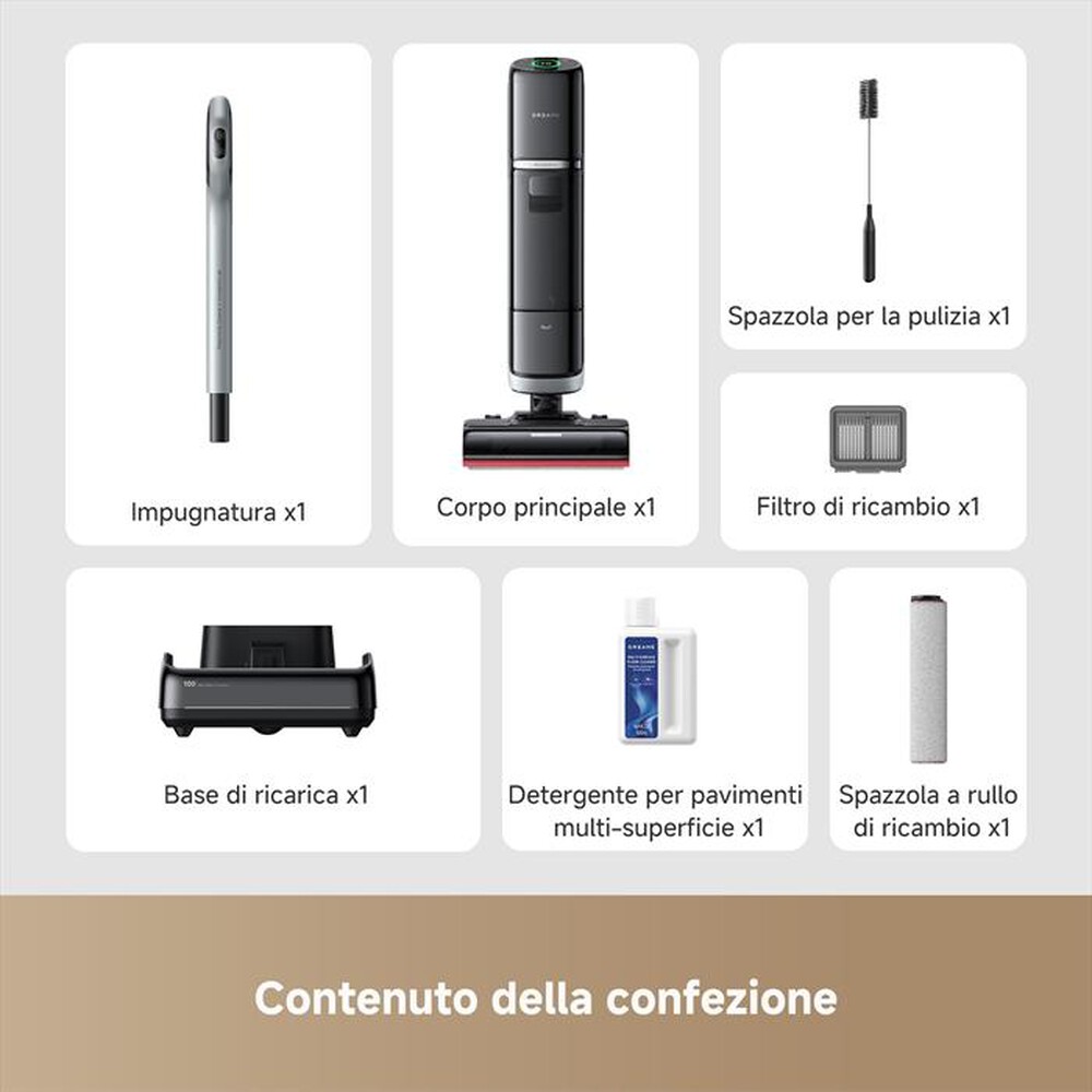Immagine del prodotto DREAME - Scopa elettrica H15 PRO VIM HEAT-Nero / Grigio