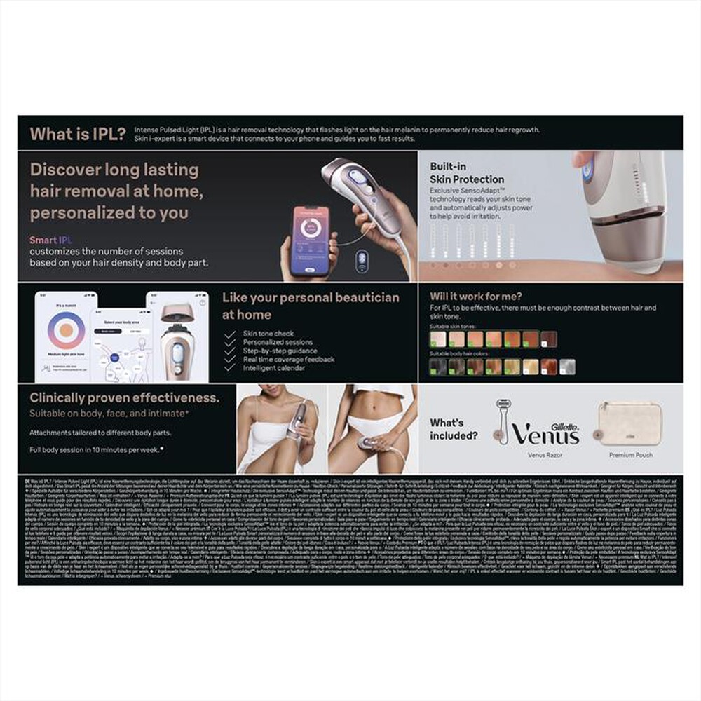 Immagine del prodotto BRAUN - Epilatore a luce pulsata smart IPL PL7211 BOX EURO-BIANCO/BRONZO