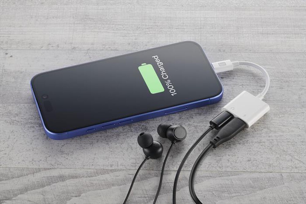 Immagine del prodotto CELLULARLINE - Adattatore splitter SOUNDCHARGETYPECW-Bianco