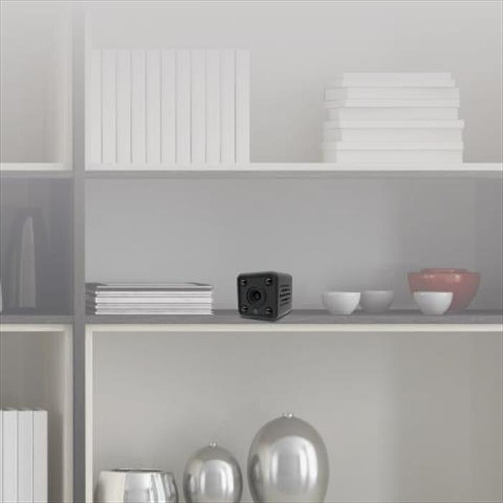 "ISNATCH - HEYCAM MINI - MINI TELECAMERA WI-FI DA INTERNI HD-Nero"