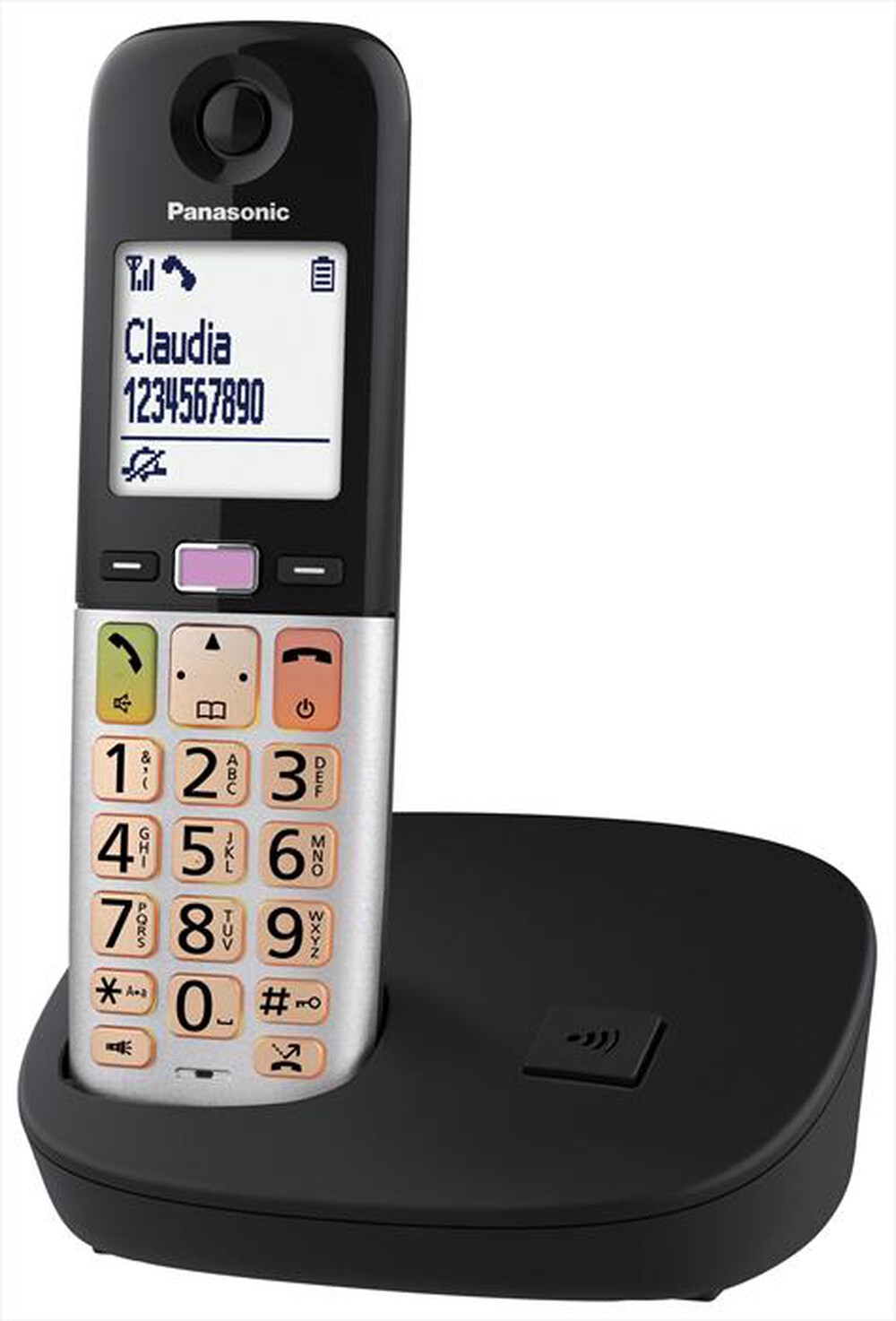 "PANASONIC - Cordless KX-TGU410EXB-Nero/Silver"