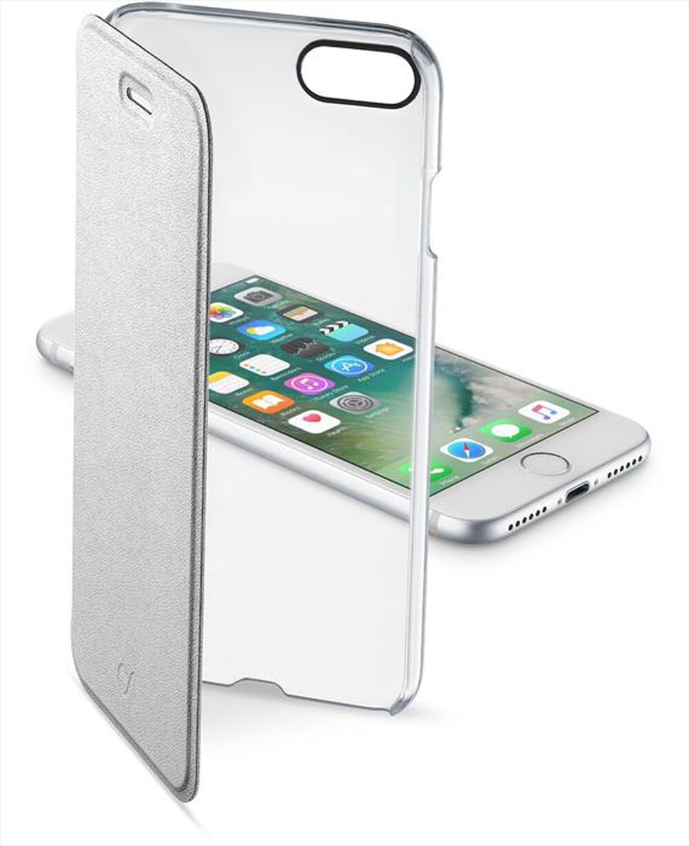"CELLULARLINE - CLEARBOOKIPH747S-Argento"