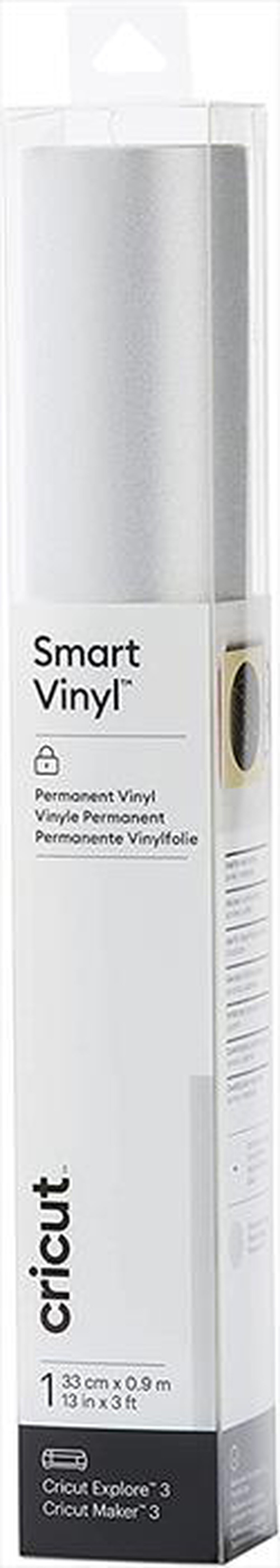 "CRICUT - SMART VINILE PERMANENTE - 1 FOGLIO-Shimmer silver"