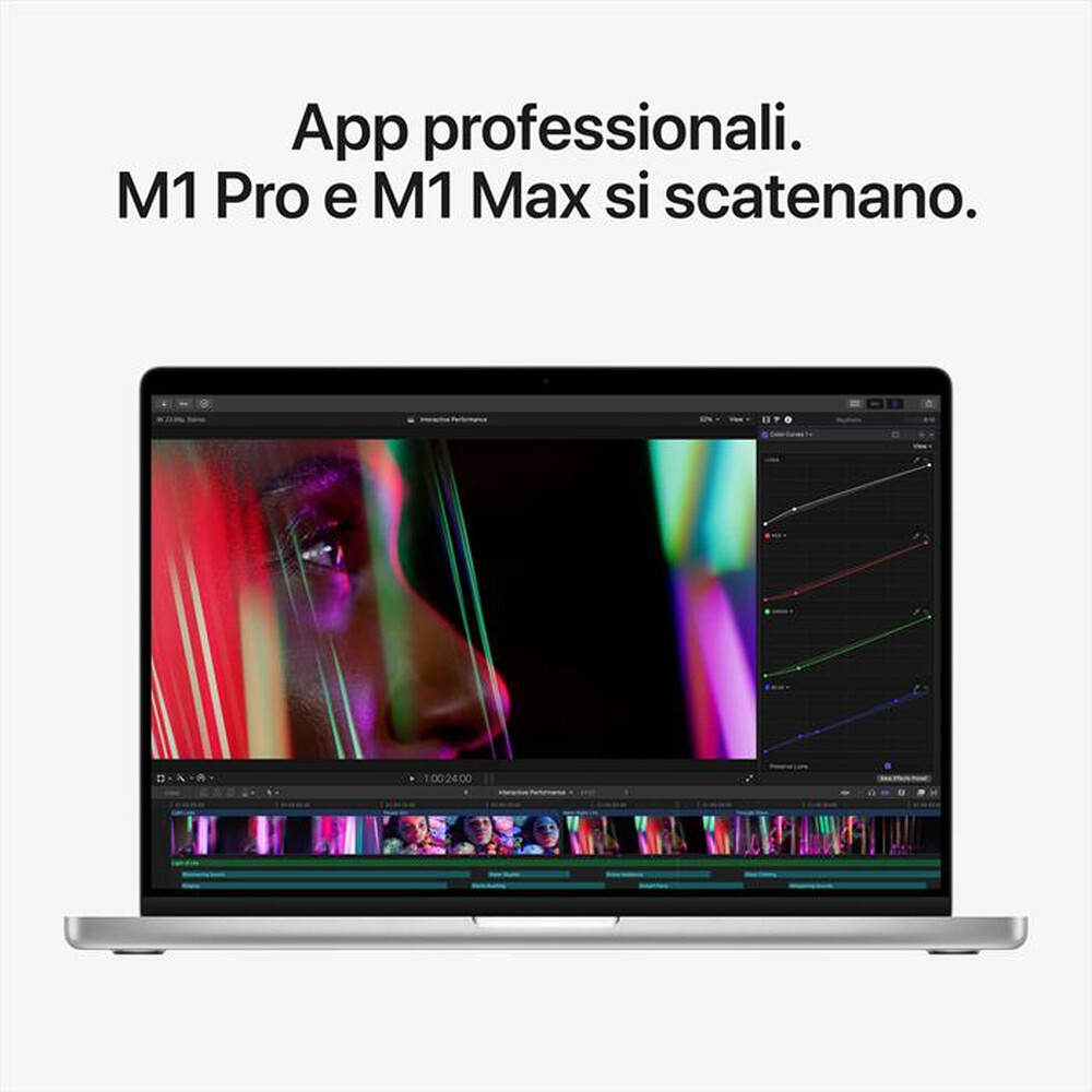 "APPLE - MacBook Pro 16\" M1 Pro 10-core 16-core 1TB SSD-Argento"