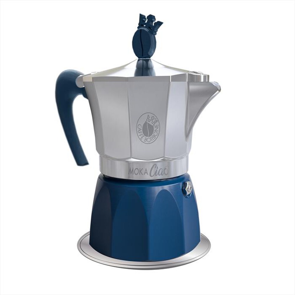 CAFFE BORBONE - MOKACIAO-Acciaio/blu