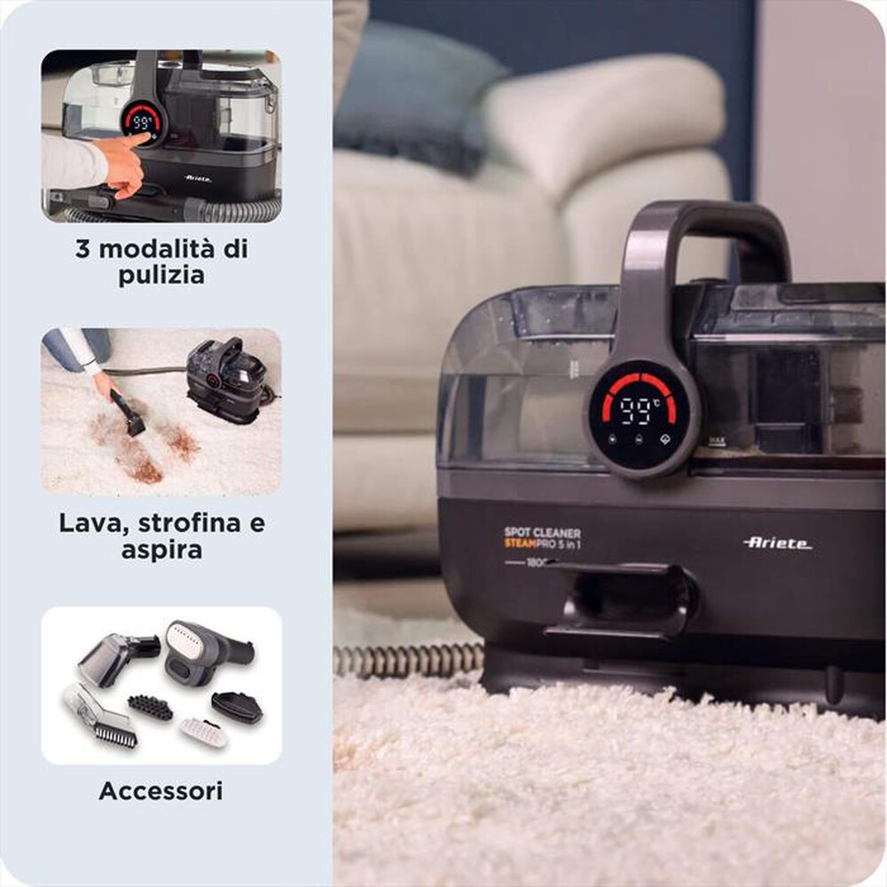 Immagine del prodotto ARIETE - 2484 SPOT CLEANER STEAM PRO 5IN1-Nero