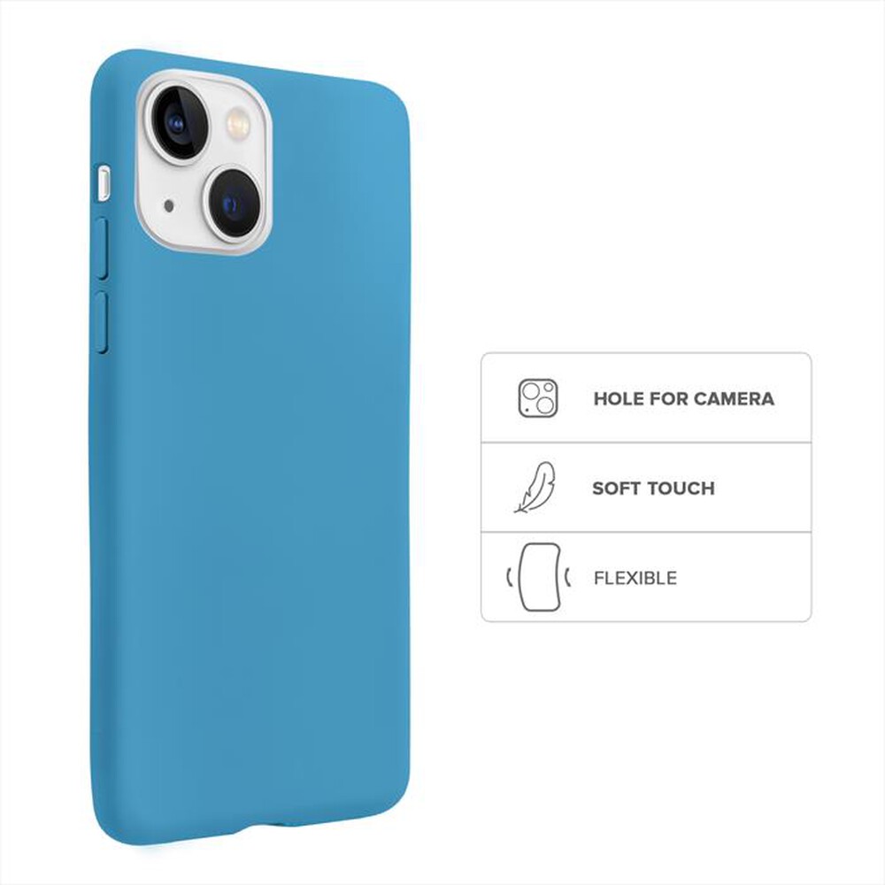 "SBS - Cover Rainbow TERBWIP1461CER per iPhone 14-Cerulean"