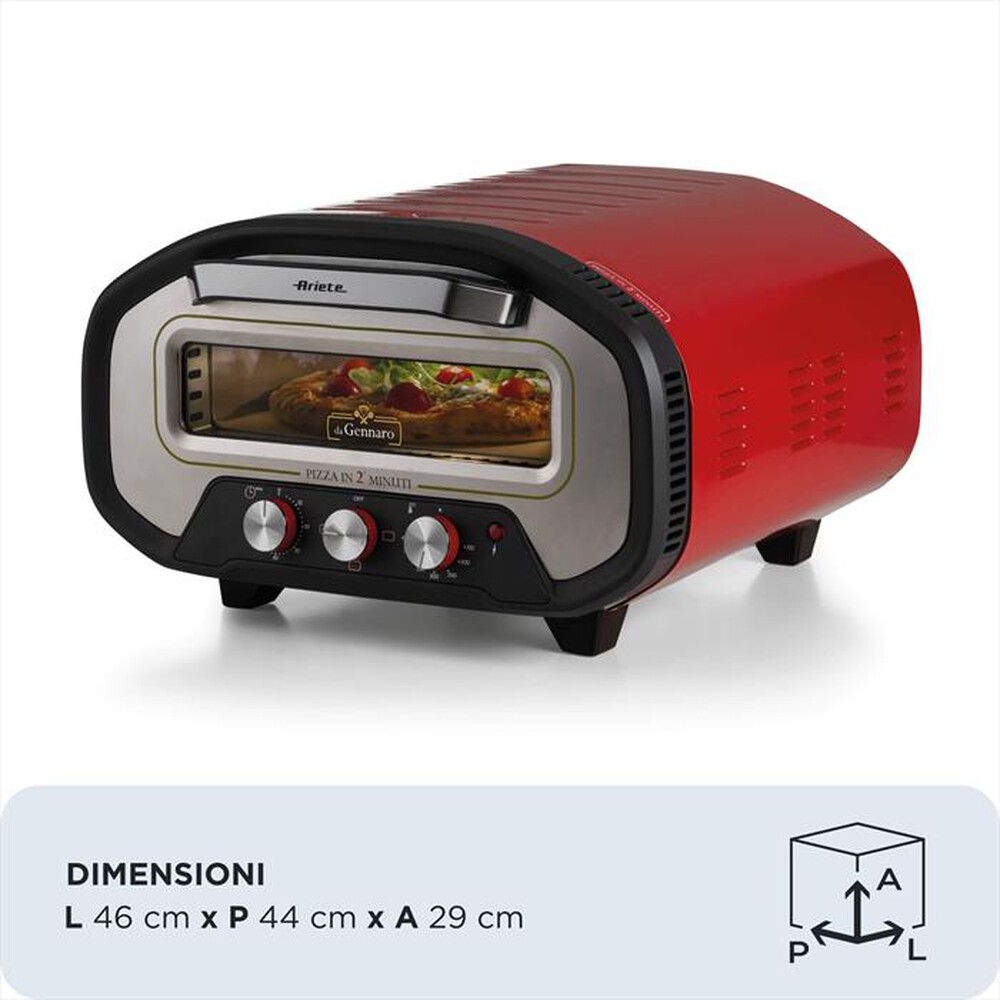 Immagine del prodotto ARIETE - 3901 DA GENNARO FORNO PIZZA PROFESSIONALE-Rosso
