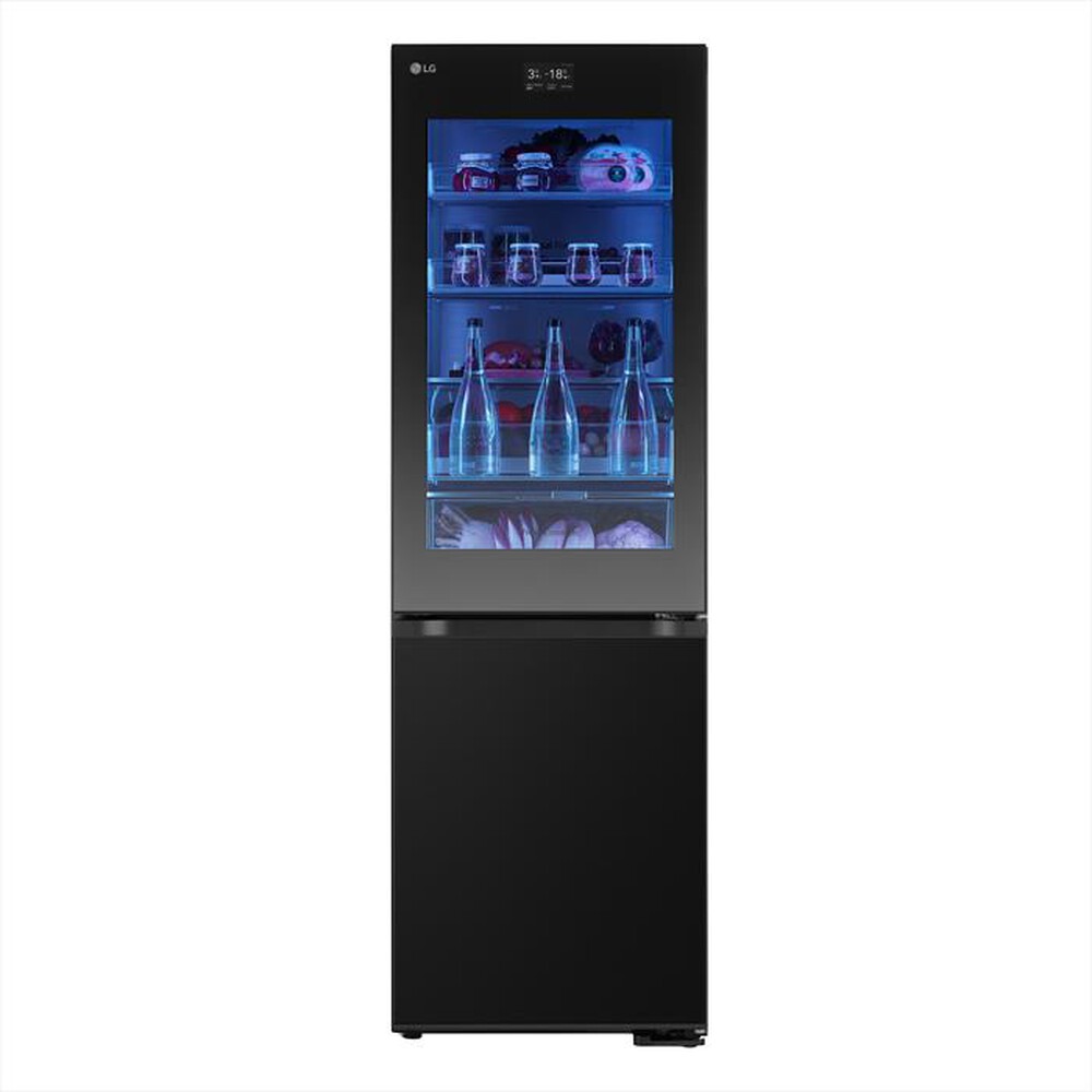 "LG - Frigorifero combinato GBG7190CEV Classe C 349L-Black"