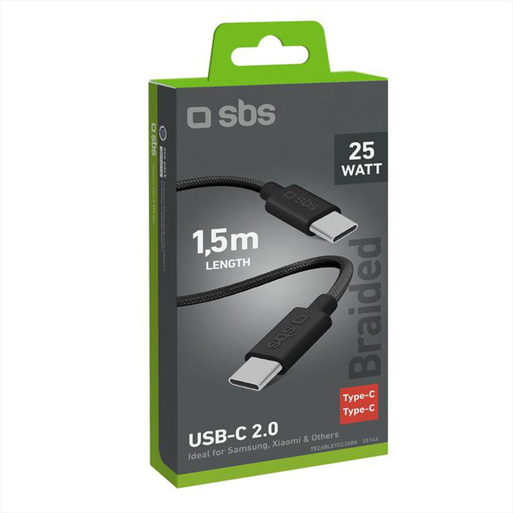 "SBS - Cavo type C TECABLETCC20BK-Grigio"