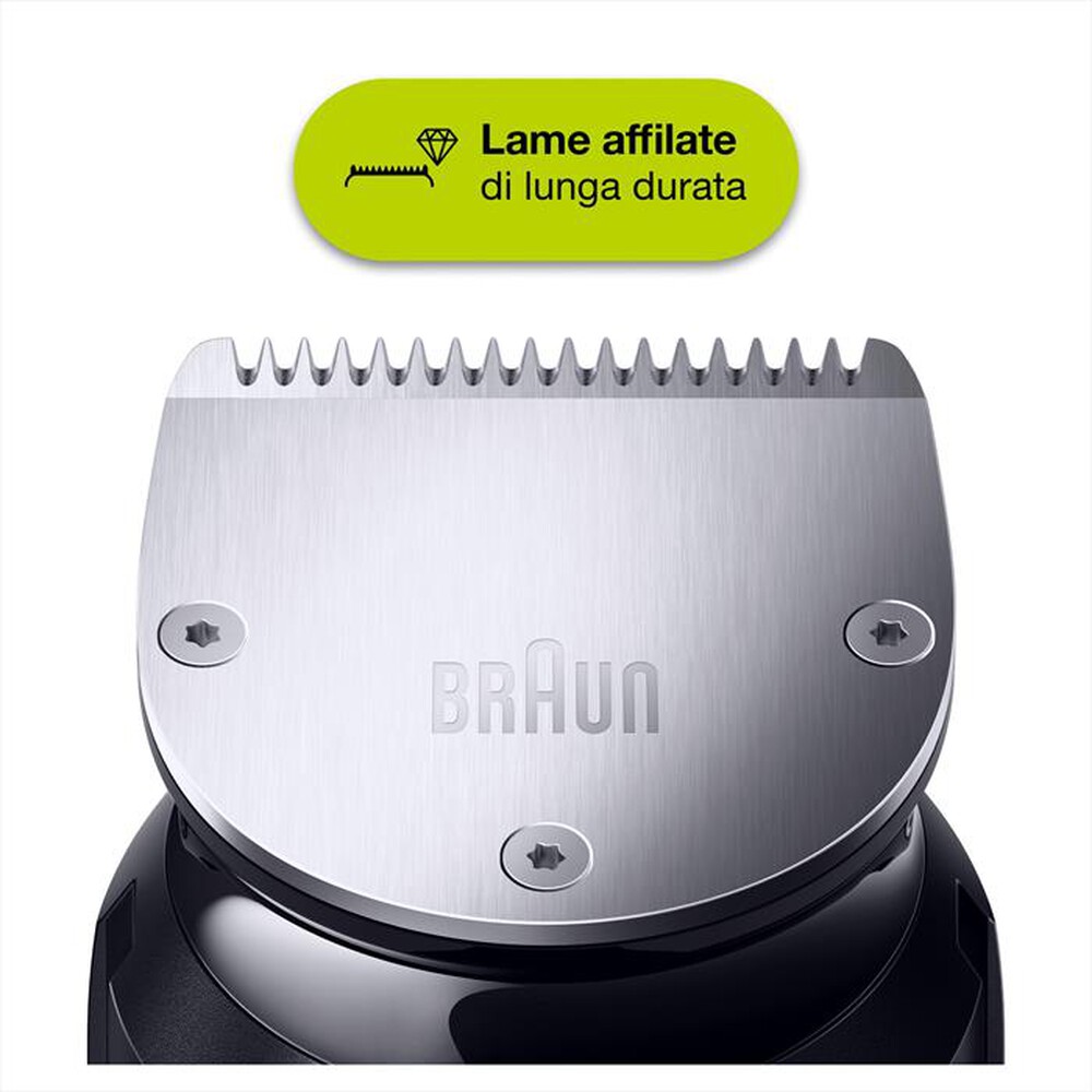 "BRAUN - Regolabarba BT7220-Argento"