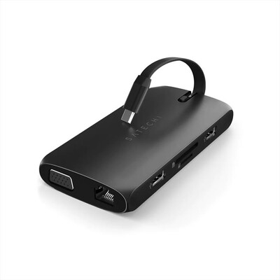 SATECHI - USB-C ON-THE-GO MULTIPORT ADAPTER-nero