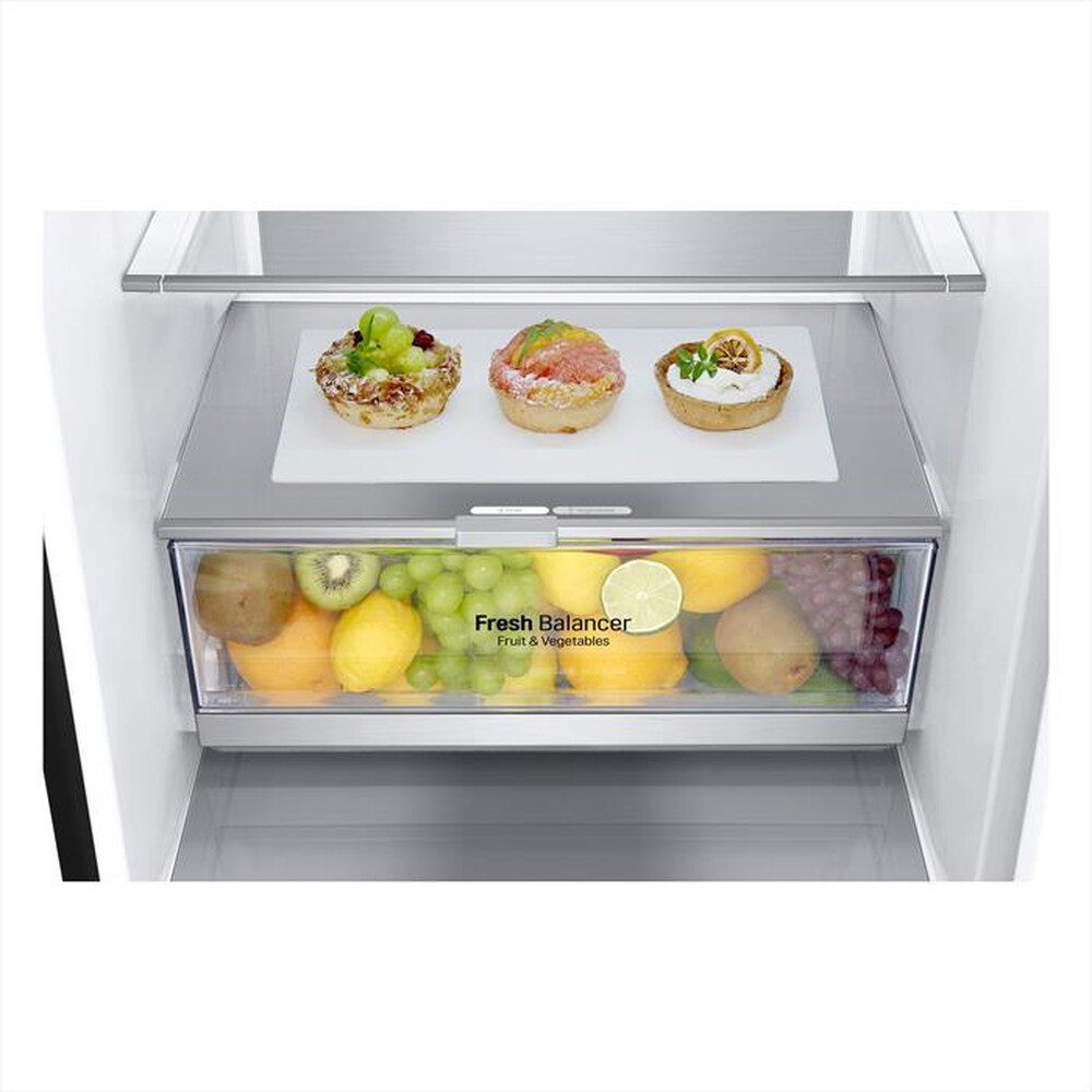 "LG - Frigorifero combinato GBB72MCVGN Classe D 384L-Nero"