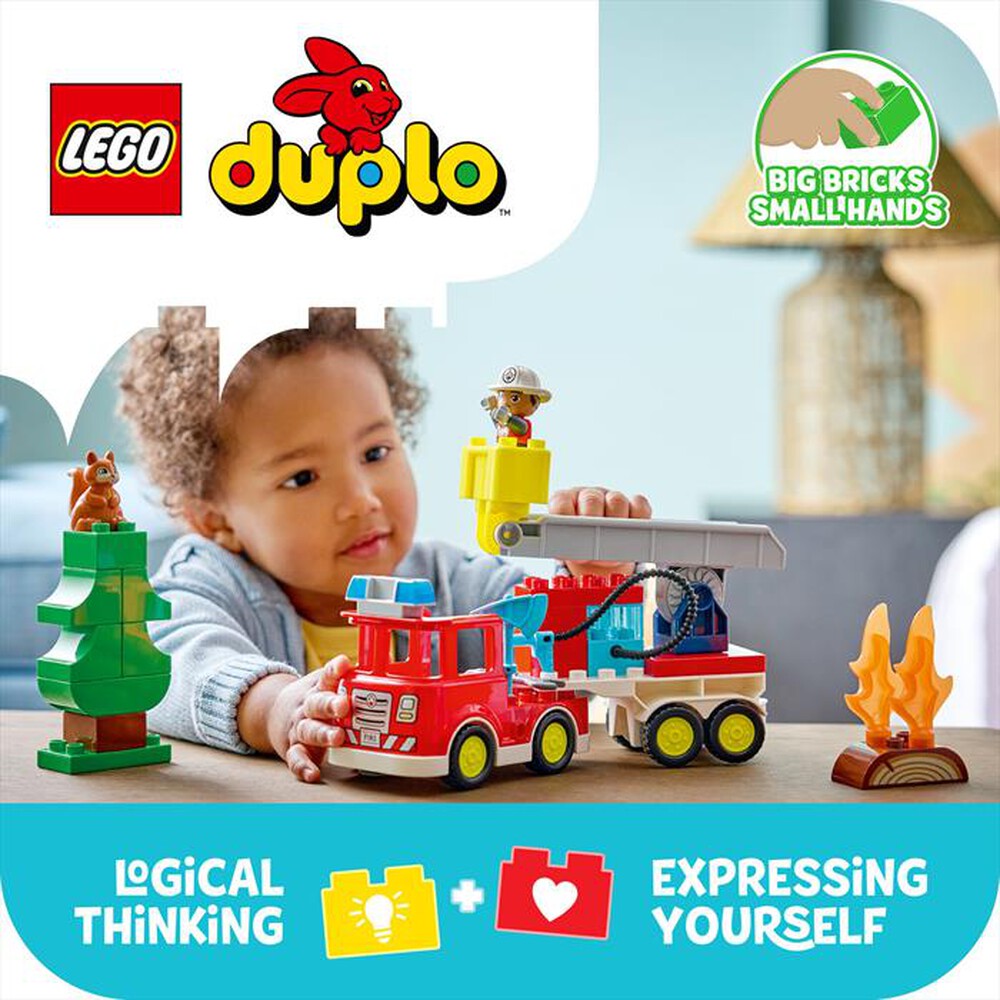 Immagine del prodotto LEGO - DUPLO Autopompa con manichetta e pompiere - 10473-Multicolore