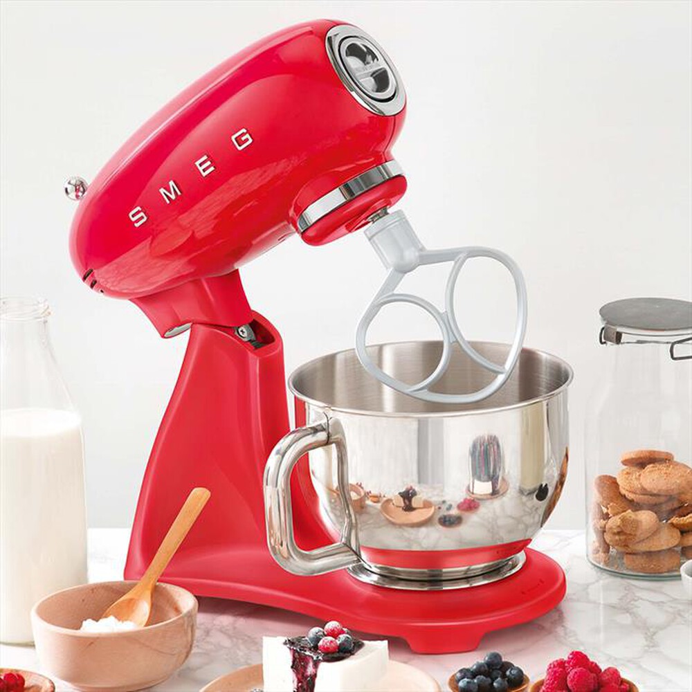 "SMEG - Impastatrice Full Color 50's Style – SMF03RDEU-ROSSO"