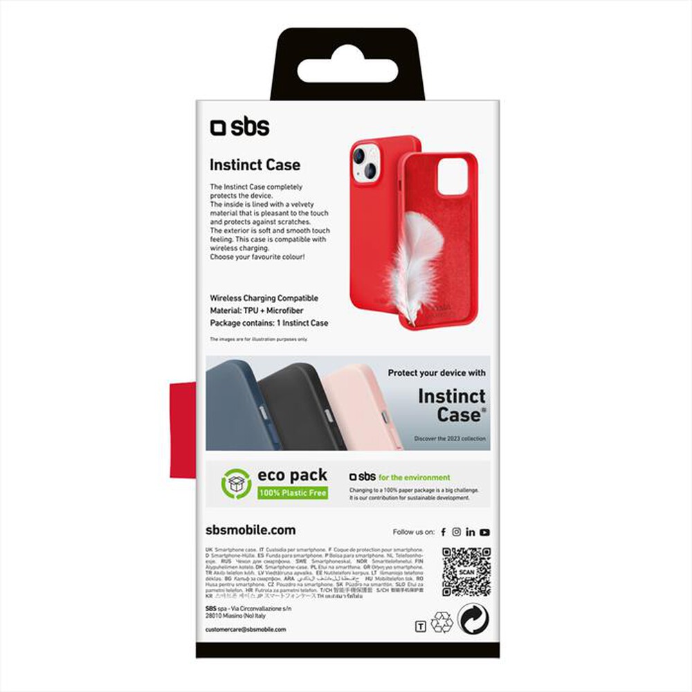 Immagine del prodotto SBS - Cover Instinct TEINSTIP1561R per iPhone 15-Rosso