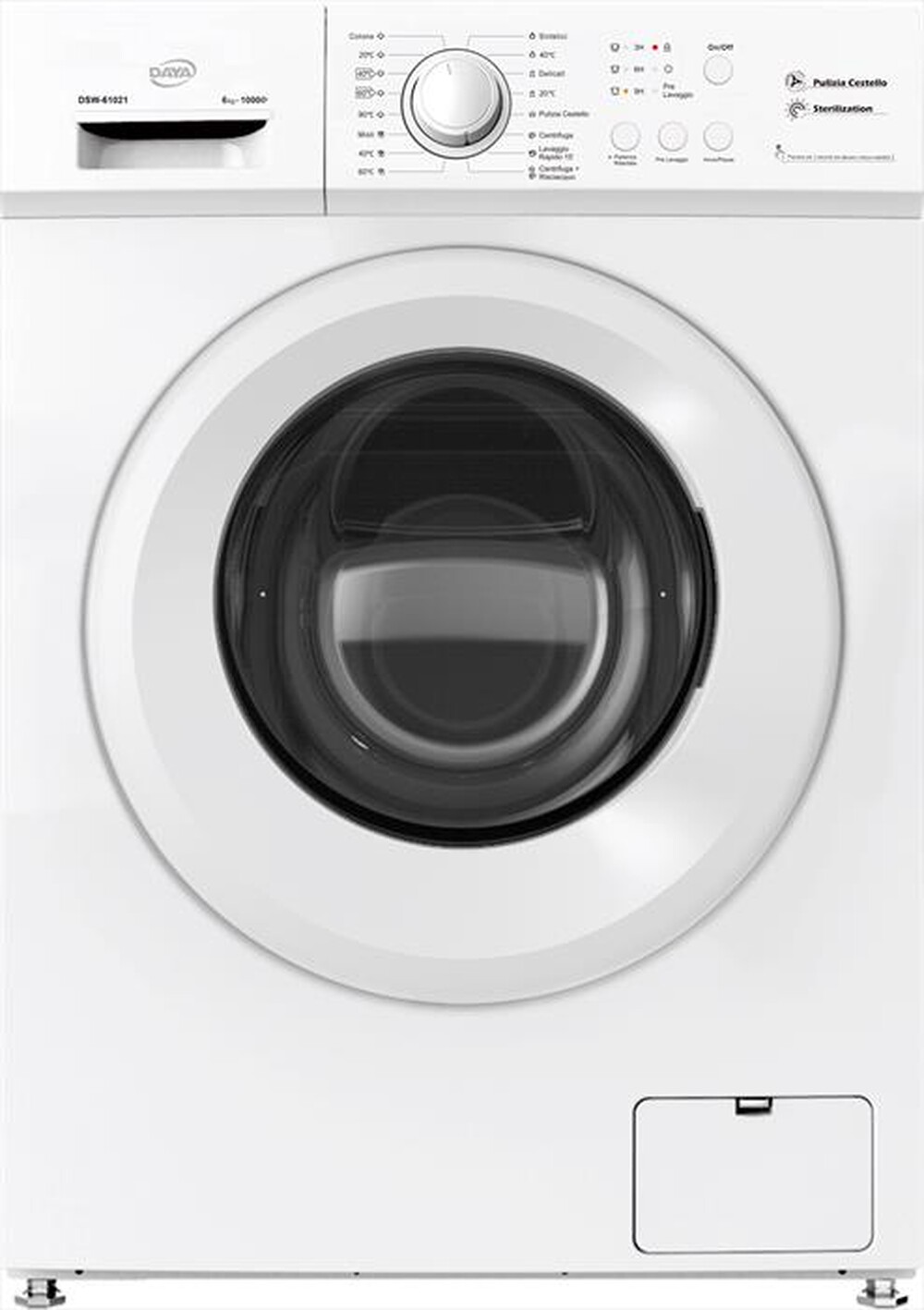 "DAYA - Lavatrice slim DSW-61021 6 Kg Classe E-Bianco"