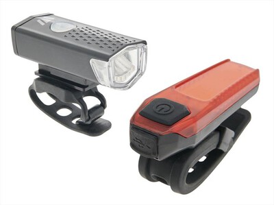 NEWRBAN - Kit luci anteriore e posteriore per bici-Nero