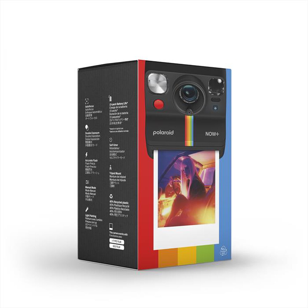 "POLAROID - Macchina fotografica istantanea NOW+ GEN 2-Black"