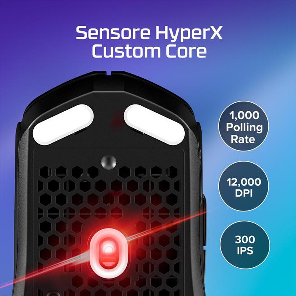 "HYPERX - Mouse PULSEFIRE HASTE 2 CORE-Nero"