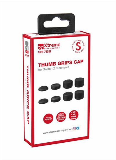 XTREME - SILICON THUMBSTICK COVER 95758-NERO