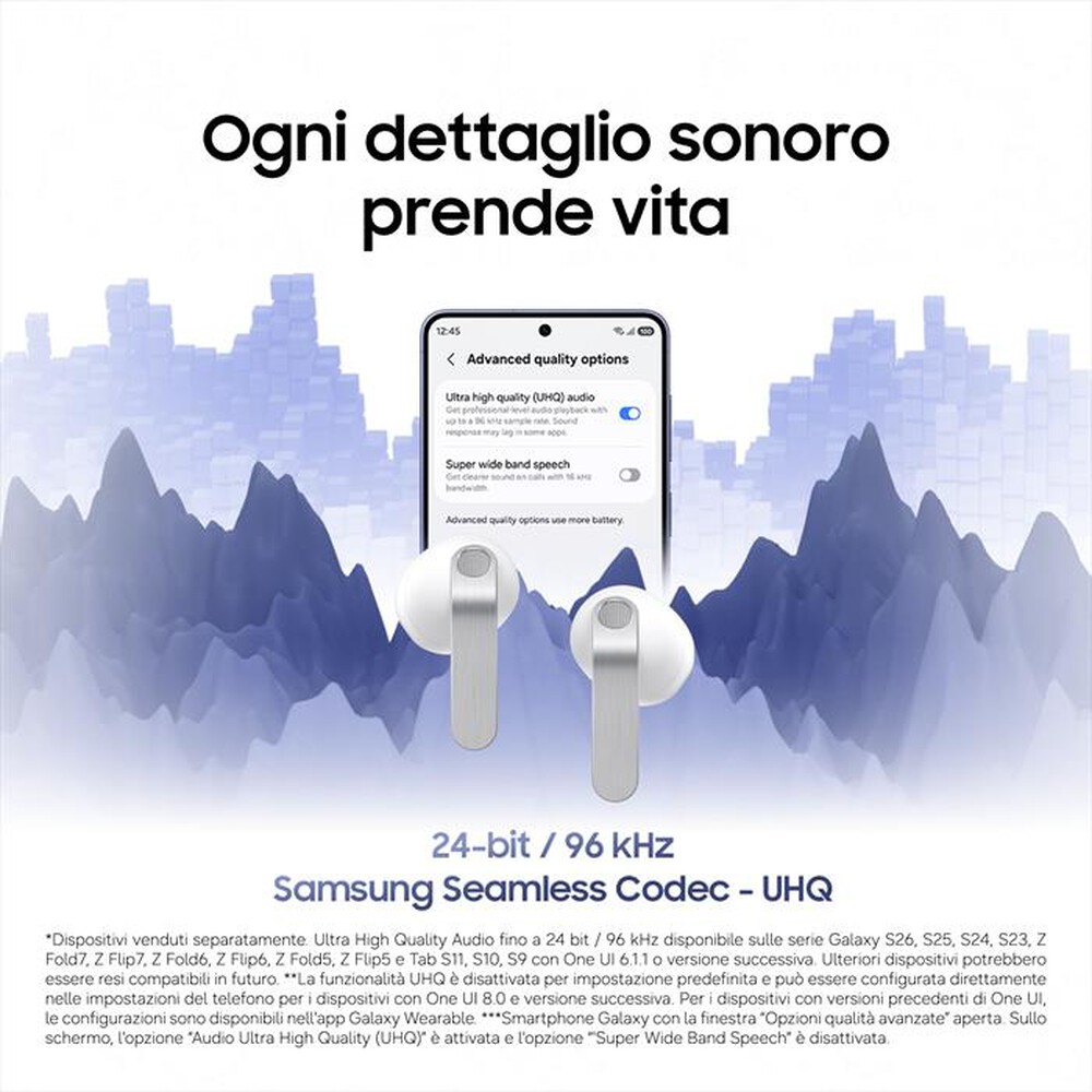 Immagine del prodotto SAMSUNG - Auricolare Bluetooth Galaxy Buds4-White