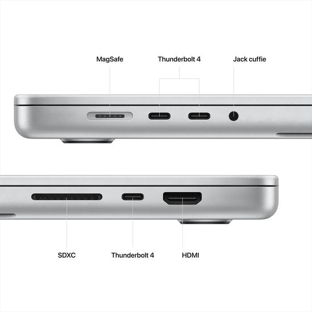 "APPLE - MacBook Pro 16\" M2 Pro core: 12 CPU 19 GPU 512GB-Argento"