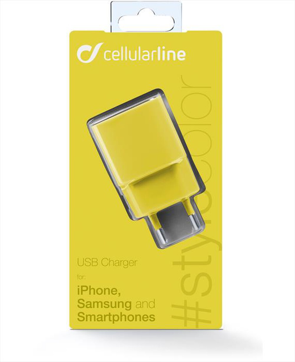 "CELLULARLINE - Charger - Caricabatterie da rete-Giallo"