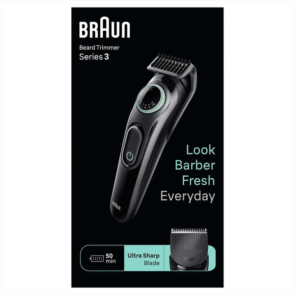 "BRAUN - Regolabarba BT3411-Nero"