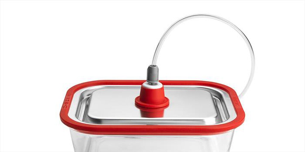 "MAGIC VAC - TEGLIA \"FREE\" IN VETRO ACCIAIO 1250ML-TRASPARENTE"