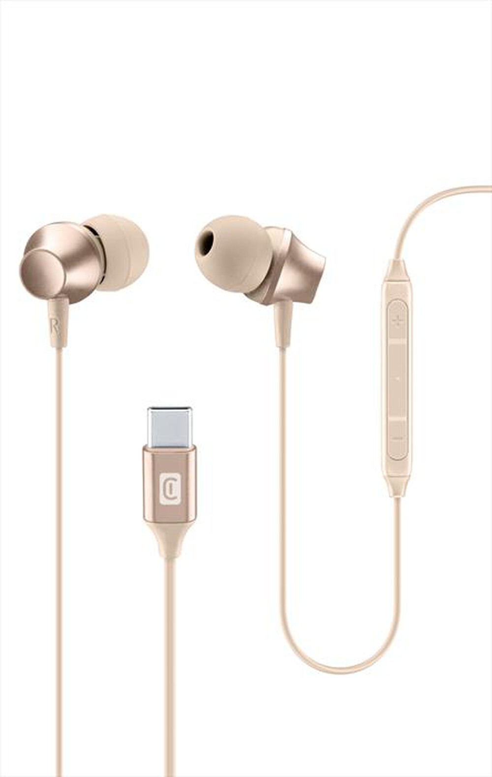 Immagine del prodotto CELLULARLINE - Auricolare con filo AUSPARROWTYPECE-Beige