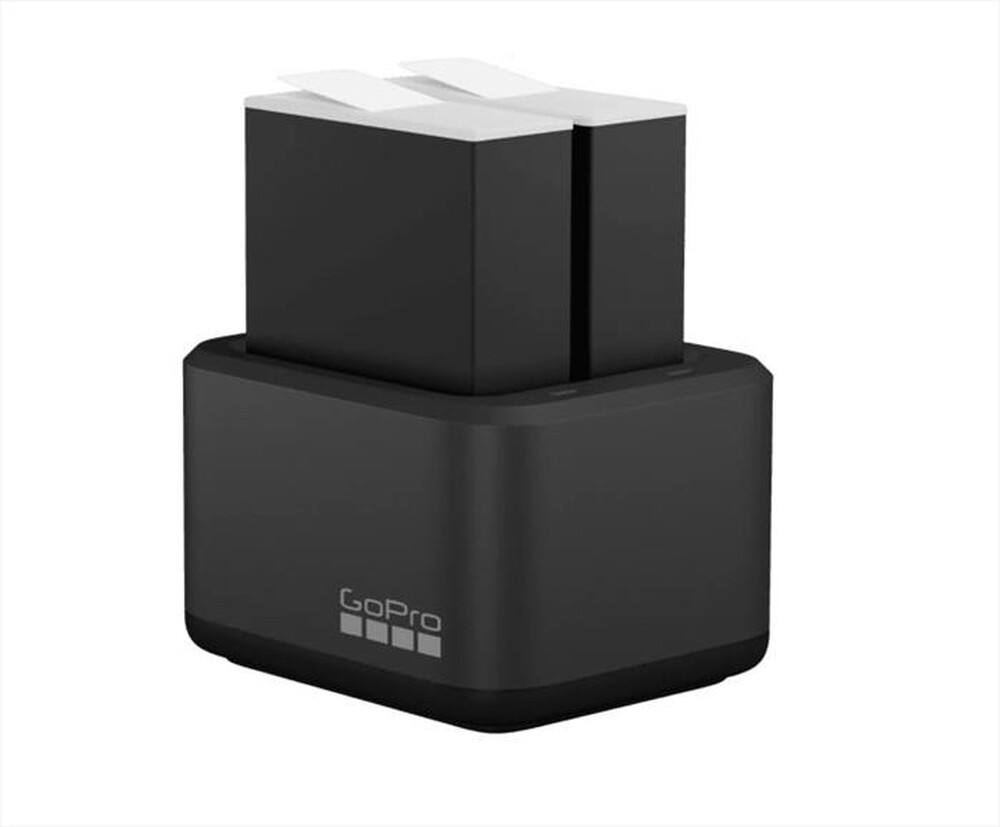 GoPro - DUAL BATTERY CHARGER + ENDURO-Nero