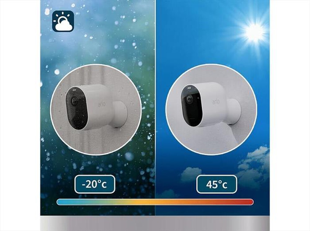 "ARLO - Videocamera di sicurezza Wifi PRO 5 PACK DA 3-BALCK"