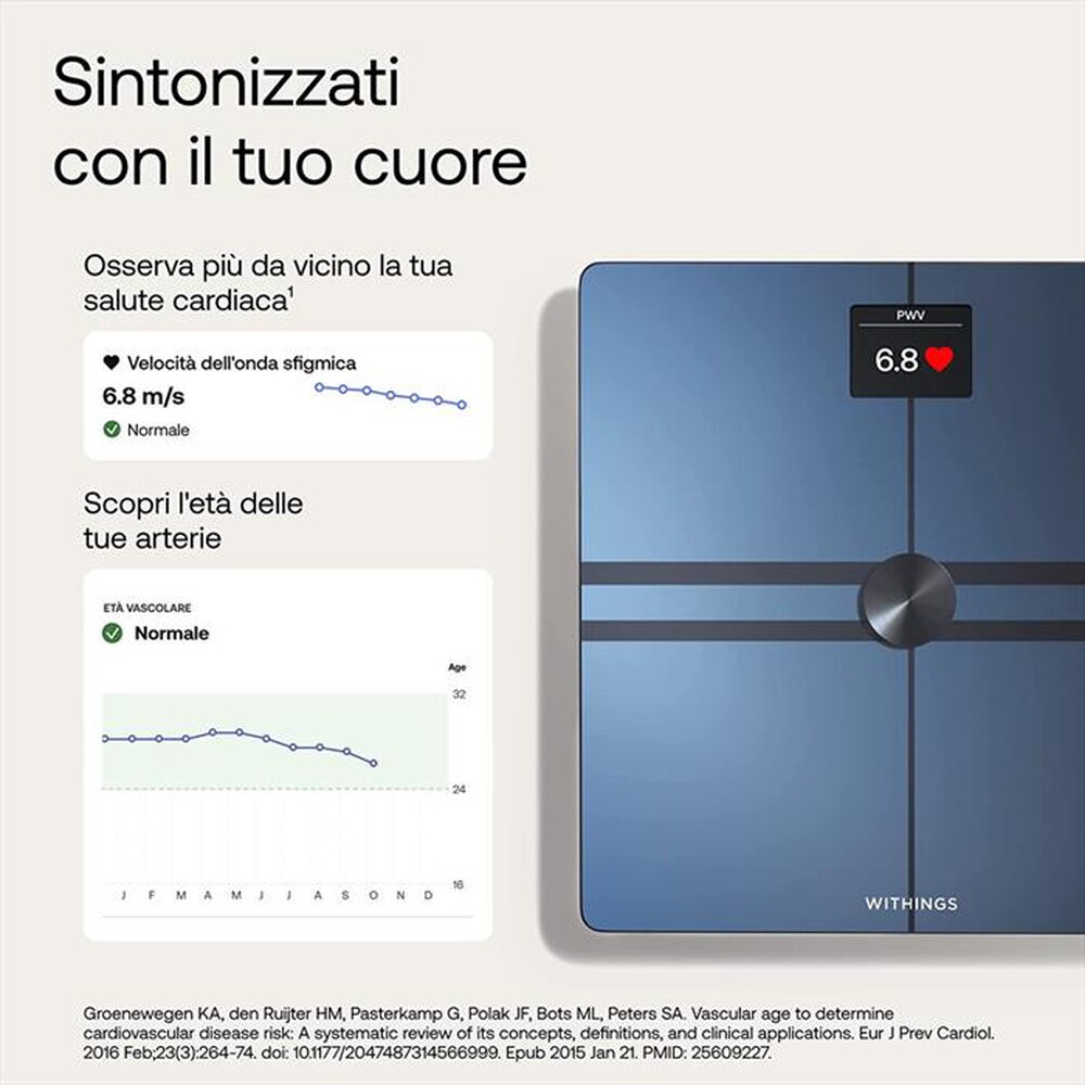 "WITHINGS - Pesa persone smart  BODY COMP-BLACK"