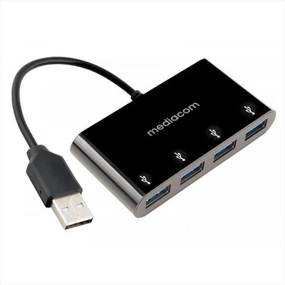 MEDIACOM - HUB USB 3.0 &ndash; 4 porte