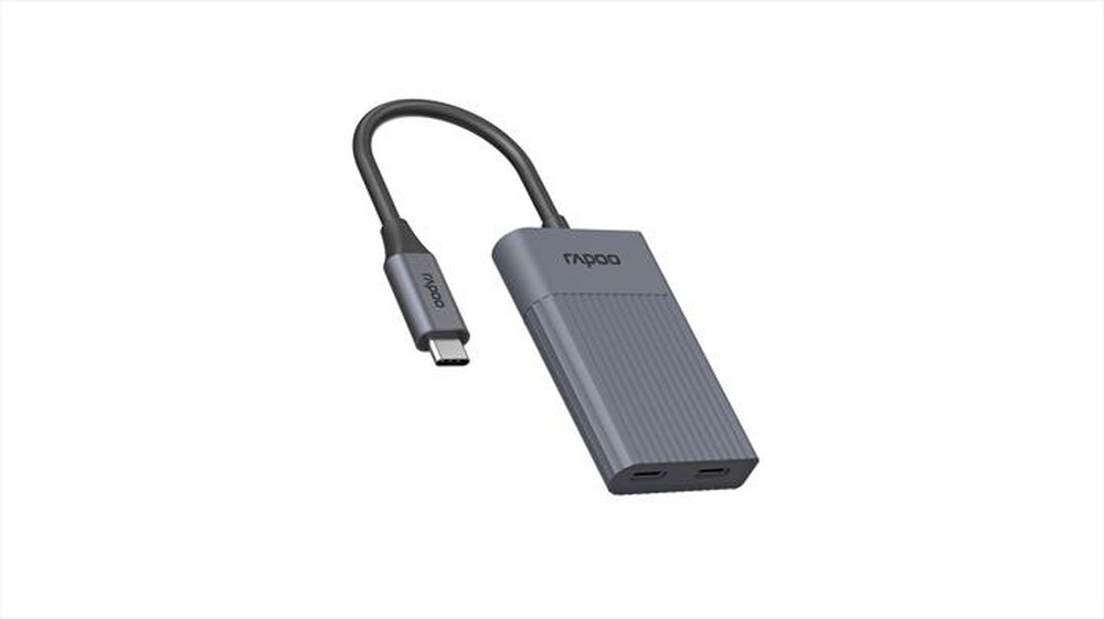 Immagine del prodotto RAPOO - UCH-4013 USB-C to USB-A & USB-C Hub-Grey - Grigio