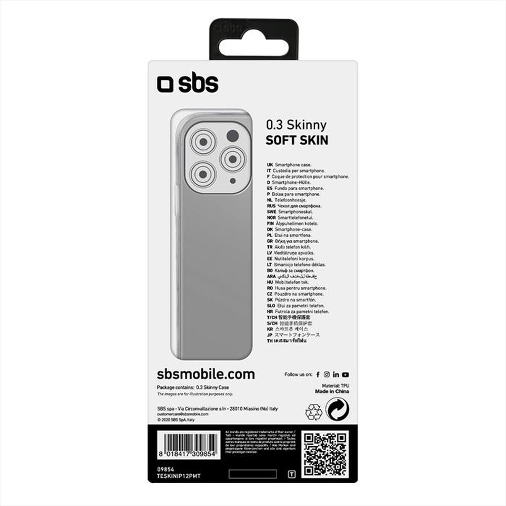 Immagine del prodotto SBS - TESKINIP12PMT-Trasparente
