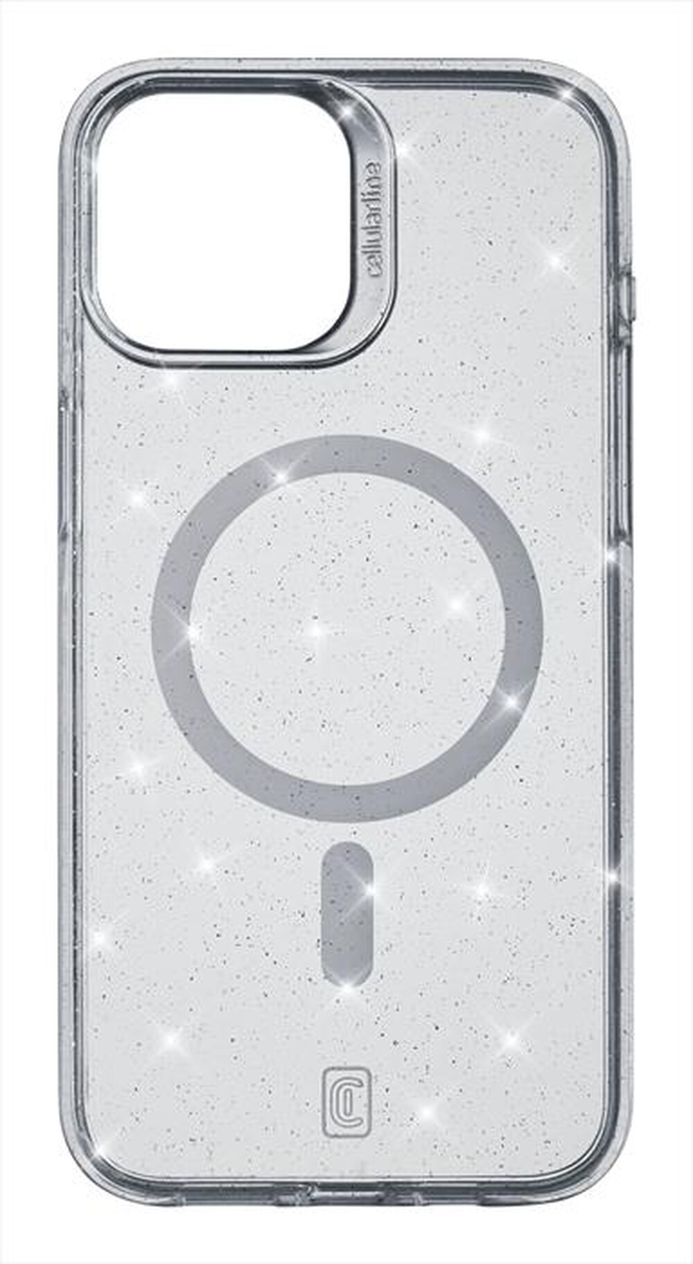 "CELLULARLINE - Cover SPARKLE MAG per iPhone 15-Transparent"